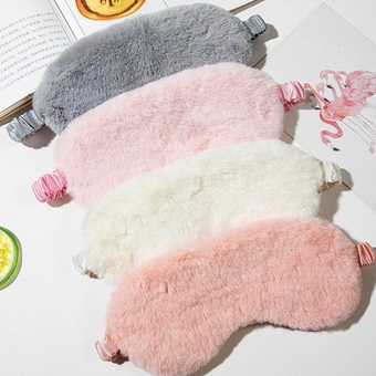 12 Pcs Plush Eye mask spa Party Blindfold Sleepover Party Supplies for Girls Travel Sleep Masks Cute Travel Eye mask Colorful Night eyeshade Covers Cotton Household Miss Product