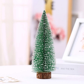 Mini Christmas Tree,11.6 x 4.9in Small Pine Tree with Wooden Bases Desktop Miniature Pine Tree Tabletop Mini Christmas Tree Small Tabletop Shopwindow Christmas Tree Home Table Decoration, Mini c