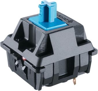 Cherry MX Key Switches for Mechanical Gaming Keyboards | Plate Mounted | MX1AE1NN (Cherry Blue, 10 Pcs)