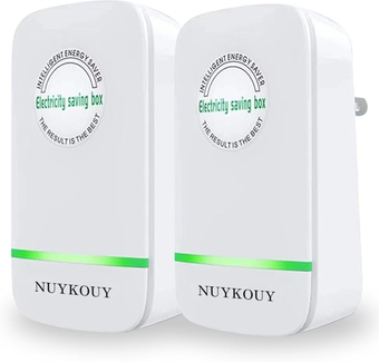 Power Saver, Household Energy Saver, Electricity Saving Box Household Office Market Device Electric Smart US Plug 90V-250V 30KW (2 Pack) (White)