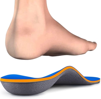 Arch Support Insoles Relief Plantar Fasciitis, Comfort Orthotic Inserts for Flat Feet, Feet Pain, Pronation, Shoes Insoles for Men and Women Blue