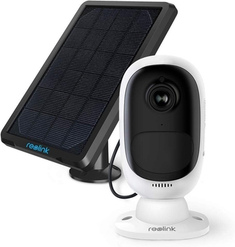 Reolink Wireless Security Camera Outdoor, Rechargeable Battery/Solar Powered, 1080P Night Vision, Motion Detection, 2-Way Talk, Waterproof Support Google Assistant | Argus 2 + Solar Panel (Renewed)