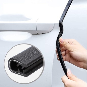 Black Edge Trim U-Channel Rubber Seal Edge Trim with Metal 1/2" X 3/8" - Fit Gap 3/64"to1/4" Car Door Edge Sealing Strip,PVC Weather Stripping with Steel, Metal Edge Protector - 12Foot
