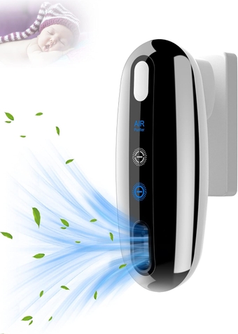 Ionizer Air Purifier, Plug in Air Purifier,Air Ionizers for Home Bedroom Bathroom to Clean Odor,Pollen,Dust, Smoke,Pet Dander,Two Modes