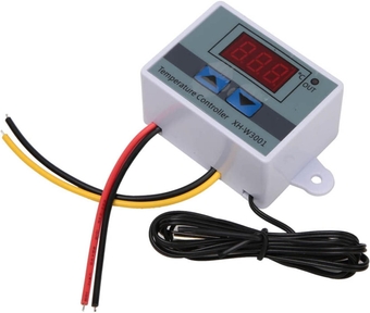 Thermostat, XH W3001 Digital LED Temperature Controller Thermostat Switch with Waterproof Sensor Probe (110 to 220V 1500W) (24V/240W)