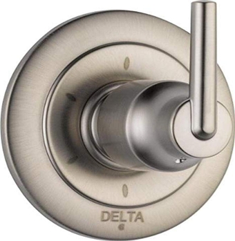 Delta Faucet Trinsic Brushed Nickel 6-Setting Diverter Trim Kit, Diverter Valve Kit, Brushed Nickel Shower Diverter, Stainless T11959-SS (Valve Not Included)