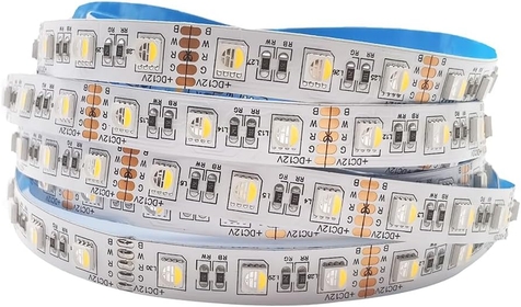 5050 RGBWW RGB+Warm White 4 Colors in 1 LED 5m 16.4ft 60LEDs/m Multi-Colored LED Tape Lights IP30 Non-Waterproof White 10mm PCB DC12V for Bedroom Kitchen Home Decoration