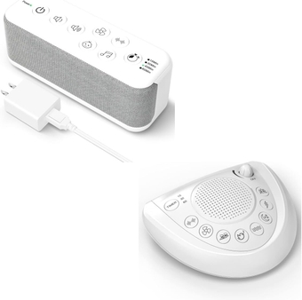 White Noise Machine for Adults with Headphone Jack (White)