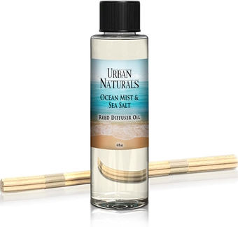 Ocean Mist & Sea Salt Scented Oil Reed Diffuser Refill | Includes a Free Set of Reed Sticks! 4 oz.