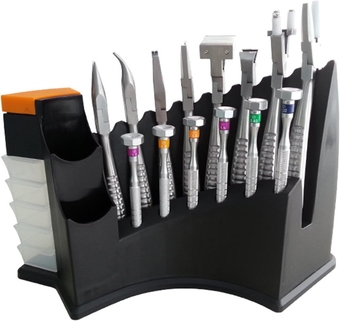 14Pcs Optical Eyeglass Repair Tool Kit Multi-Purpose Optical Optician Tool Eyeglasses Nose Pad Remover Spectacle Frame Adjustment Repair Tool(Color:黑色,Size:a Set)