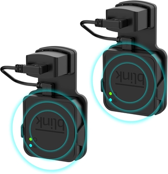 Blink Sync Module 2 Mount - Sync Module Outlet Mount,Save Space and Easy Move Mount Bracket Holder for Blink Outdoor Indoor Home Security Camera with Short Cable (2Pack Black)