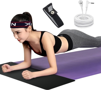 Grounding Mat Kit,Universal Grounding Mat with with 15ft Grounding Cord, Ground Foot Mats, Computer Mat, Sleep Mat, Keep Nature Healthy(11.8" x 27")