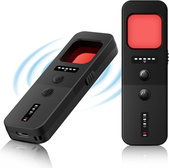 Hidden Camera Detectors Anti Spy Detector GPS Tracker Detector Infrared Camera Scanner Bug Detector Listening Device Detector RF Signal Scanner Device for Bedroom Cars Indoor Outdoor (Black)