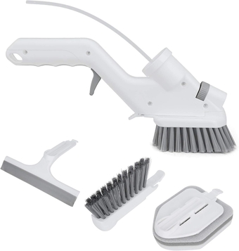 Multifunction Water Spray Cleaner Brush Sponge Glass Wiper Set, for Effortless Cleaning