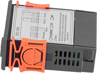 Temperature Controller, STC 1000 All Purpose Digital Temperature Controller, Cooling and Heating Thermostat with NTC Sensor, Temperature Controller (24V)