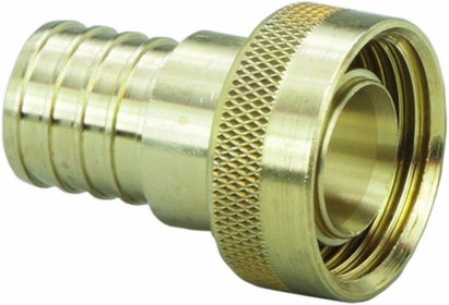 VIEGA 46414 Pureflow Zero Lead Brass Pex Crimp Supply Adapter with 3/4" x 1 Crimp x Manabloc Supply (10-Pack)
