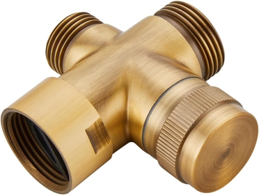 Antique Brass G1/2" Exposed Shower faucet Diverter Water Flow Control for HandHeld Shower and Overhead Spray Head Replacement Part