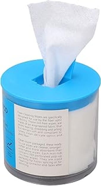 Optical Fiber Wipes, Fiber Cable End Connector Clean Dust Free Paper Clear Breakpoint Wet and Dry Use for Removing Water a...