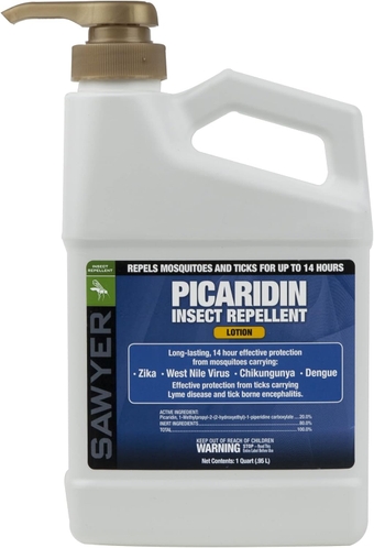 SP565 Premium Insect Repellent with 20% Picaridin, 1-Quart Lotion Pump Dispenser,White