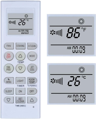 Replacement Lg Air Conditioner Remote Control Compatible for Remote Control Model Number AKB73456120