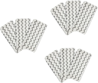 9 Pcs Flat Mop Refill Washable Cloth Microfiber Mop Pads Replacement Microfiber Mop Replacement Mop Refill Flat Mop Replacement Pads Cleaning Mops Steam Cotton Mop White