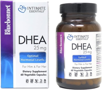 Nutrition Intimate Essentials DHEA 25mg, for Fertility Function and Optimal Hormone Levels in Both Men and Women*, Non-GMO, Kosher, Vegan, Gluten-Free, 60 Vegetable Capsules, 60 Servings