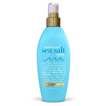 Argan Oil of Morocco Hair-Texturizing Sea Salt Spray, Curl-Defining Leave-In Hair Styling Mist for Tousled Beach Waves and Textured Hold, Paraben-Free, Sulfate Surfactants-Free, 6 fl oz