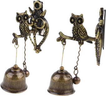 Wireless doorbells Metal Decor Metal Trim Garden doorbell Wind Chime Bell Home Decorative Bell Hanging Decoration Home Ornament Outdoor The Bell Counter Wall Clock Dinner Party