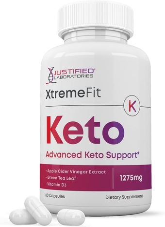 Justified Laboratories Xtreme Fit Keto ACV Pills 1275MG Formulated with Apple Cider Vinegar Keto Support Blend Alternative to Gummies 60 Capsules