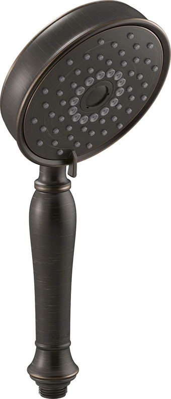KOHLER 22163-2BZ Bancroft Multi-Function Handshower, Handheld Showerhead with 3 Spray Settings, 2.5 GPM, Oil-Rubbed Bronze