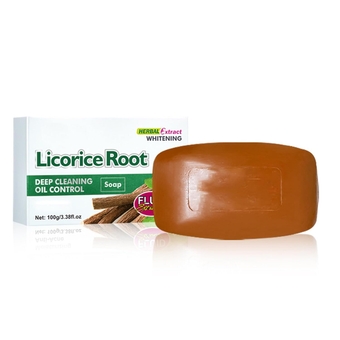 Licorice Soap Bar, Licorice Face Soap, Skin Moisturizing Brightening Face Cleanser Soap 100g for Men Women