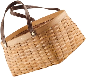 2pcs Woven flower basket weave basket woven baskets eco-friendly basket multifunctional basket mini basket candy gift basket mini woven picnic baskets brides basket fruit basket