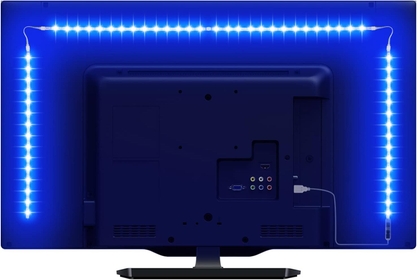 D Strip Lights for TV, 6.56ft RGB Color Changing TV Backlights with RF Remote, USB Powered Bias Lighting for 32-65 Inch TV, PC, Mirror