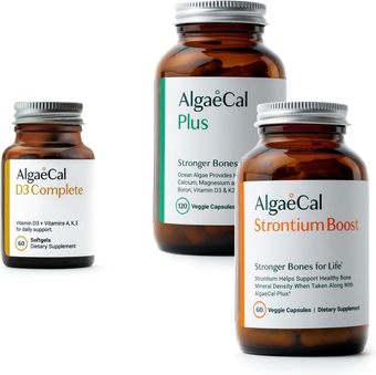 Bone Health Bundle - Vitamin D3 Complete (1000 IU) + K2, Vitamin E, Vitamin A (1000 IU) & Bone Builder Pack Clinically Supported to Increase Bone Density