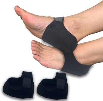 Heel Cushion, Gel Heel Cups for Heel Pain Plantar Fasciitis, Heel Protectors Heel Pads Great for Aching Feet,Tendinitis, Bone spur, Cracked Heel Repair,for Men & Women (Black)