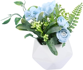 1 Pc Artificial Flower Bonsai Flower Adornment Bonsai Adornment Wedding Table Decor Flower Decor Rustic Table Decor House Plant Pots Fake Rose Flowers Fake Potted Plant Ceramic