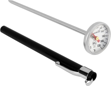 AH2 Instant Read Small 1-inch Dial Thermometer Fahrenheit Protective Sheath Shatter Proof NSF Certified Commercial (5-inch Probe Length)