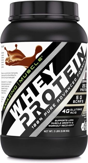 100% Whey Protein Powder *Advanced Formula with Whey Protein Isolate as a Primary Ingredient Along with Ultra Filtered Whey Protein Concentrate (Cookie & Cream, 2 Lb)