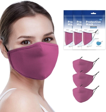 Adjustable Washable Reusable Adult Protective Face Mask And Disposable Air Filter. Polyester Microfiber Fabric and Nose Comfort Strip Reduce Eyeglass Fog For Top Protection and Fit