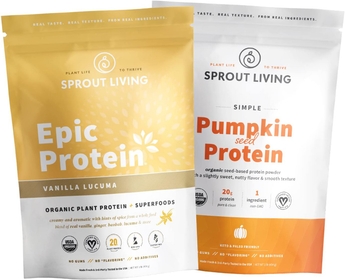 Protein Essentials Vanilla Lucuma & Pumpkin (Epic Protein Vanilla Lucuma and Simple Protein Pumpkin) | Complete, Organic, Plant-Based Protein Powders …