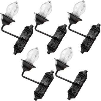 5pcs Dollhouse Wall Light Tiny Furniture Tinny Wall Lamp Outdoor Figurines Doll House Model Light Led Candle Sand Table Lamp Outdoor Landscape Lights Led Toys Abs Lighting Shine
