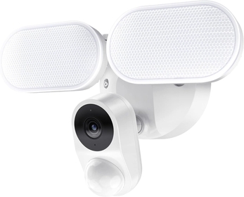 Floodlight Camera with 2600 Lumen LEDs,Security Camera Outdoor 1080P,WiFi Security Cameras Waterproof, Motion Detection, Night Vision, Two-Way Audio and Siren, USA Cloud Service