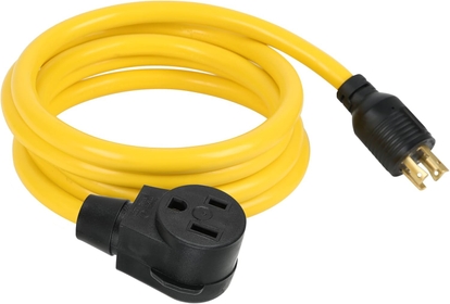 10FT NEMA L14-30P to 6-50R Welder Adapter,  30Amp Twist Lock 4 Prong Male Plug to 50Amp 3 Prong Female Receptacle generator to welder adapter, Generator Cord for Welder Dryer RV EV Charger
