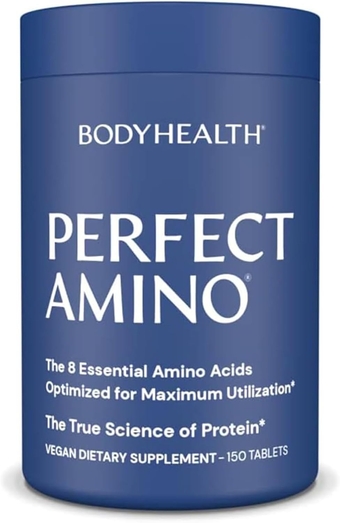 PerfectAmino Tablets (1PK), All 8 Essential Amino Acids with BCAAs + Lysine, Phenylalanine, Threonine, Methionine, Tryptophan, Supplement for Muscle Mass Production, Recovery & Strength