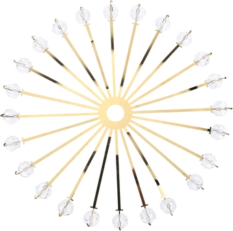 Chandelier Accessories Tree Branch Chandeliers Finials for Lamps Chandelier Hanging Decors Ceiling Light Decoration Pendant Light Tree Branch Teardrop Pendant Beads Crystal