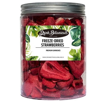 Freeze Dried Strawberries | Dried Strawberry Slices | 100% Natural | 200+Slices| Gluten Free | For Garnishing Cocktails Cake Decoration, Baking, Fruit, Sorbet, Tea, Cooking | 2.11 oz |60 Grams|PET Jar