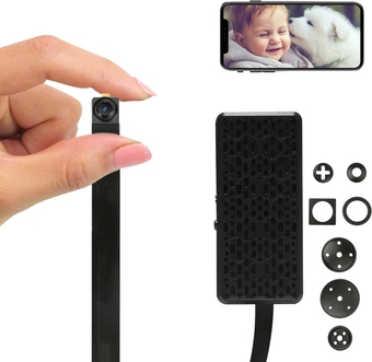 MW5L Tiny Spy Hidden Small Camera 4K Ultra HD, Mini WiFi Nanny Cam for Home Security, Wireless Secret Surveillance Cameras Indoor, Motion Detection, App Remote View, Battery, SD Card Slot