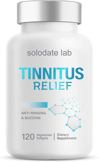 Tinnitus Relief for Ringing Ears, 1200MG Tinnitus Relief Supplement for Ear Nutrition, Ear Ringing & Tinnitus Relief, 120 Softgels