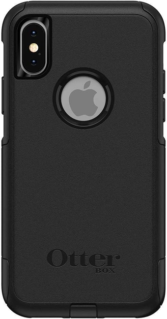 iPhone Xs AND iPhone X Commuter Series Case - BLACK, slim & tough, pocket-friendly, with port protection