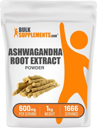 Ashwagandha Root Extract Powder - Ashwagandha Supplement, Ashwagandha Powder - Ashwagandha Extract, Ashwagandha Root Powder - Vegan, 600mg per Serving, 1kg (2.2 lbs)